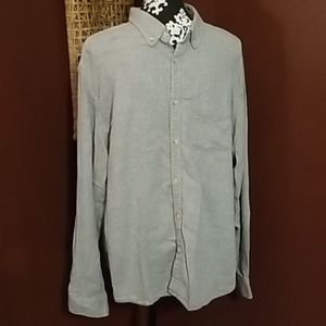 Men's Herringbone Button Down Shirt